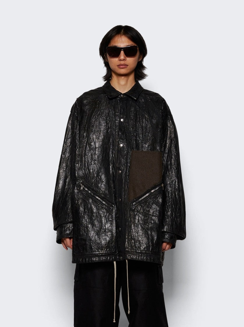 Rick Owens Giacca Tour Jacket Black And Brown