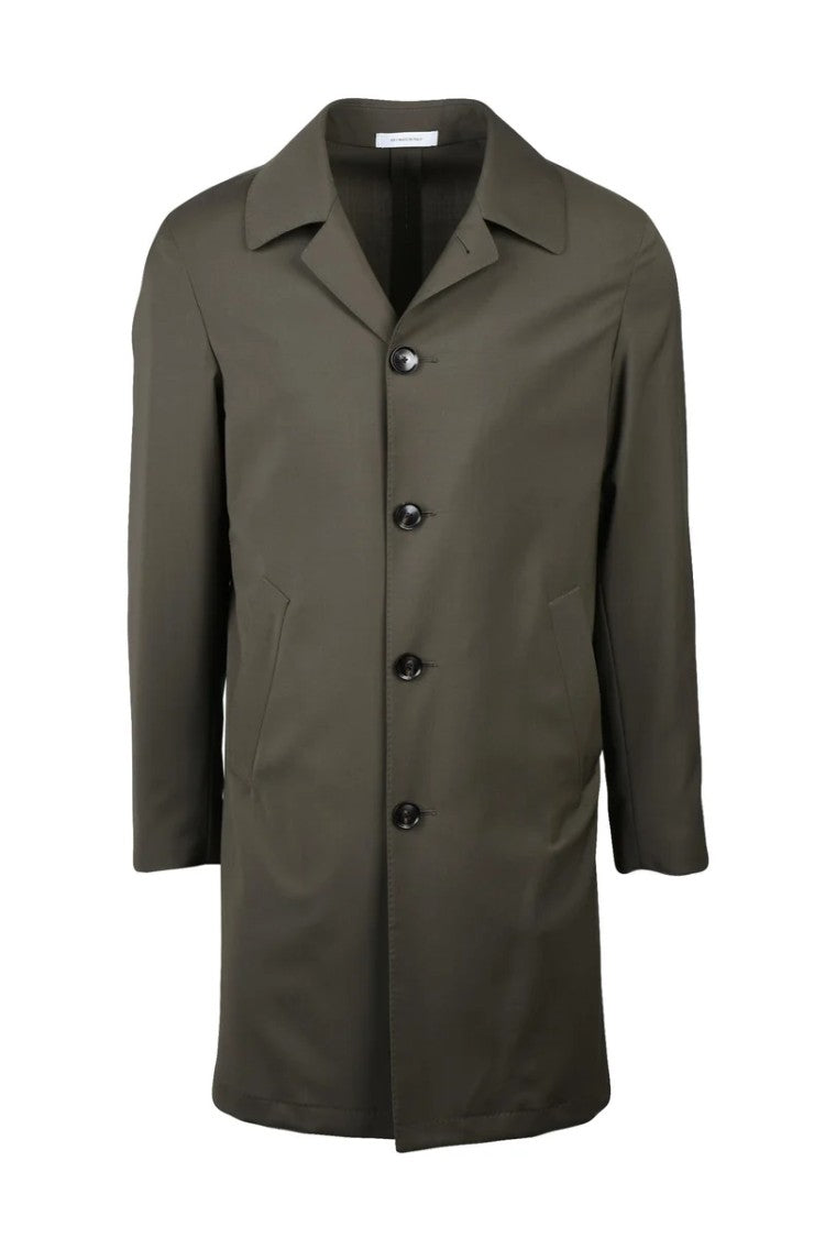 Alberto La Torre Virgin Wool Overcoat - Brown