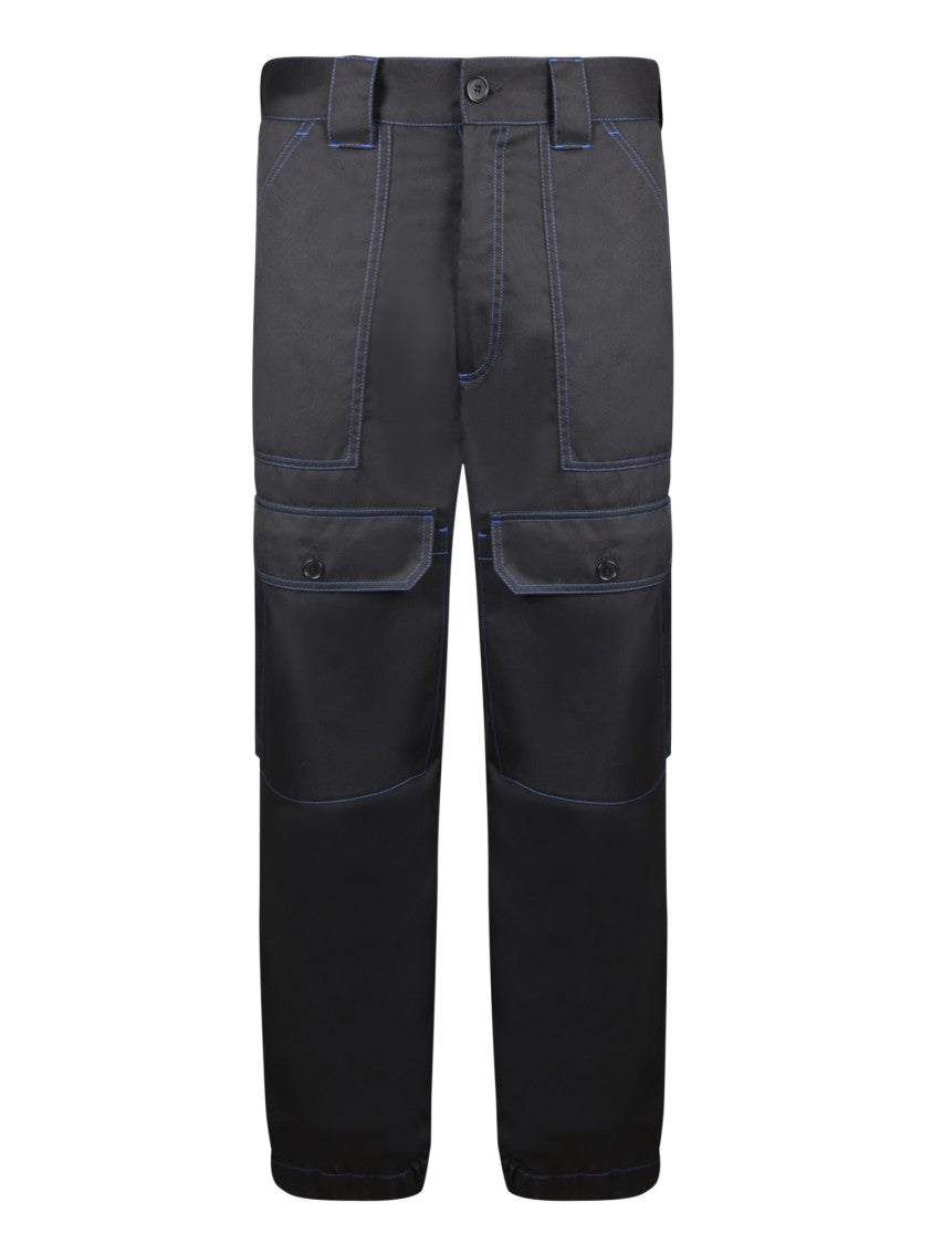 Msgm Tailored Black Trousers With Modern Design