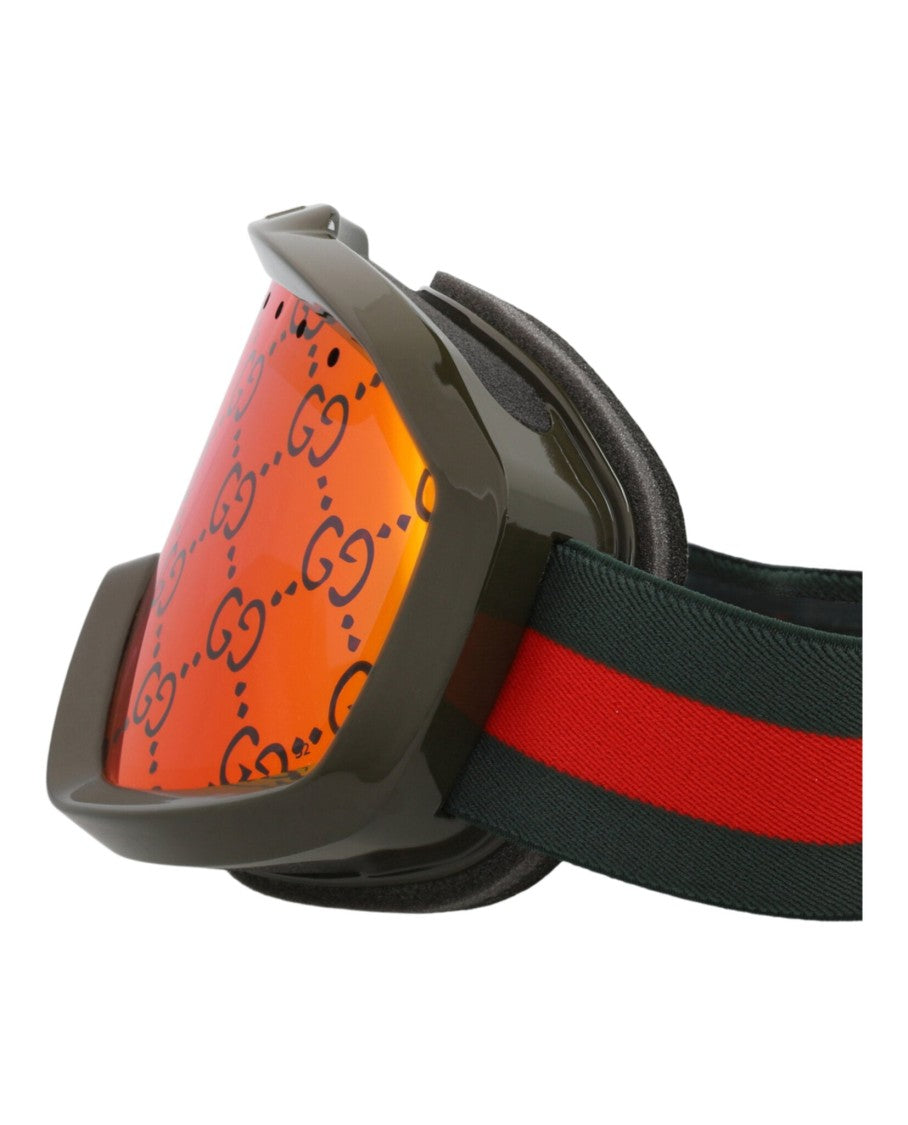 Gucci Shield-Frame Injection Sunglasses