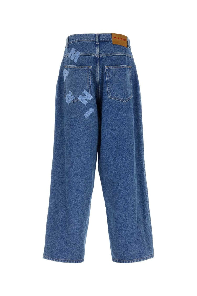 Marni Relaxed-Fit Wide Leg Denim Jeans