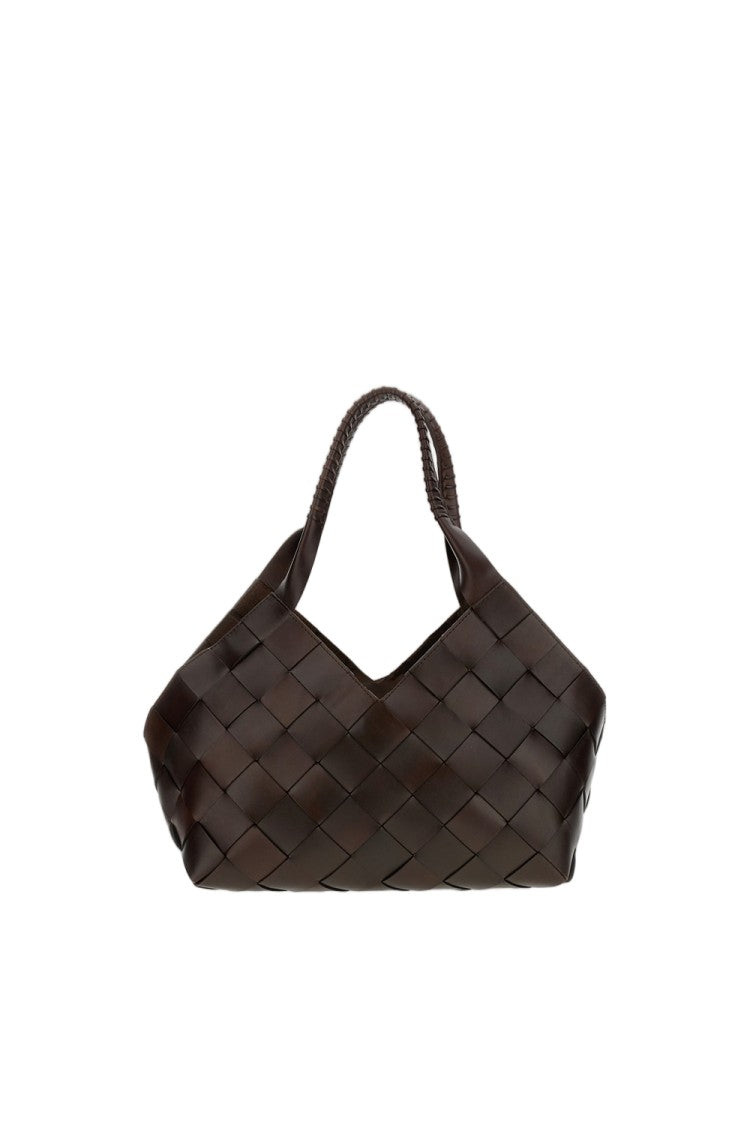 Dragon Diffusion Textured Woven Leather Castello Bag