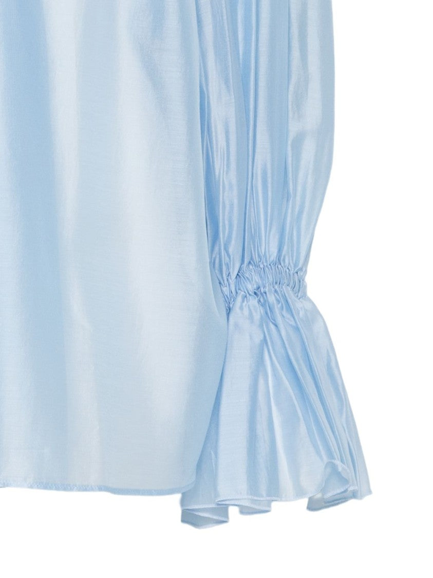 The Latest Ruffled Voluminous-Sleeve Blouse