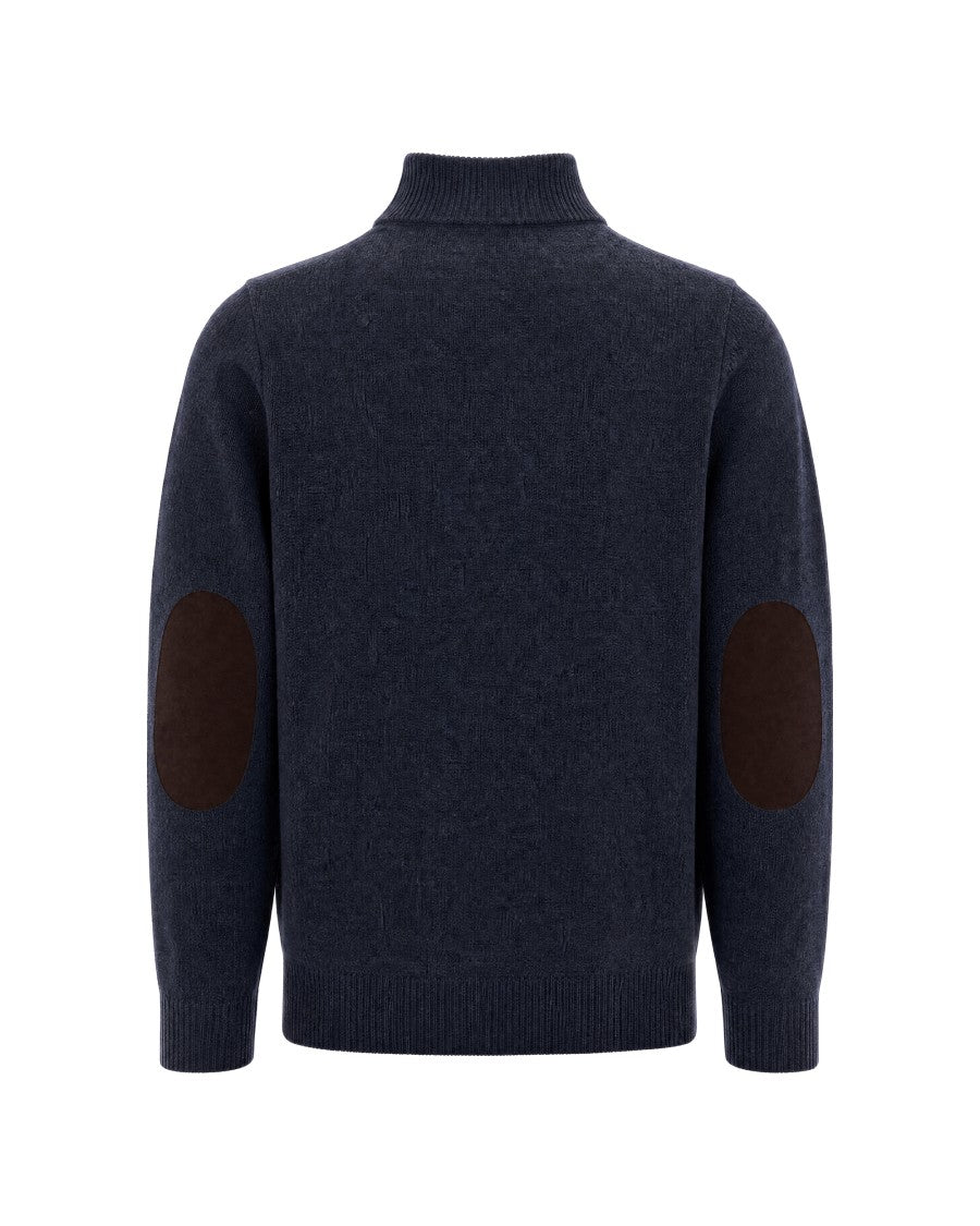 Barbour Essential Patch Half-Zip Lambswool Sweater