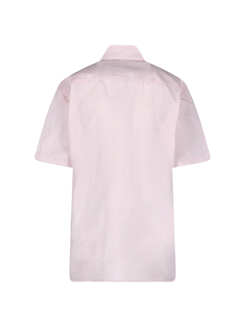 Paloma Wool Short-Sleeved Light Pink Shirt
