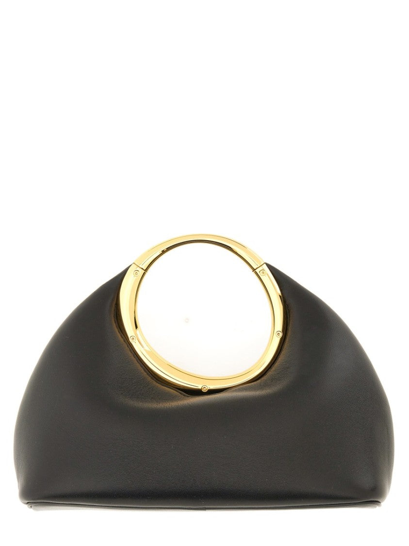 Jacquemus Le Petit Calino Crescent Metal Handle Shoulder Bag