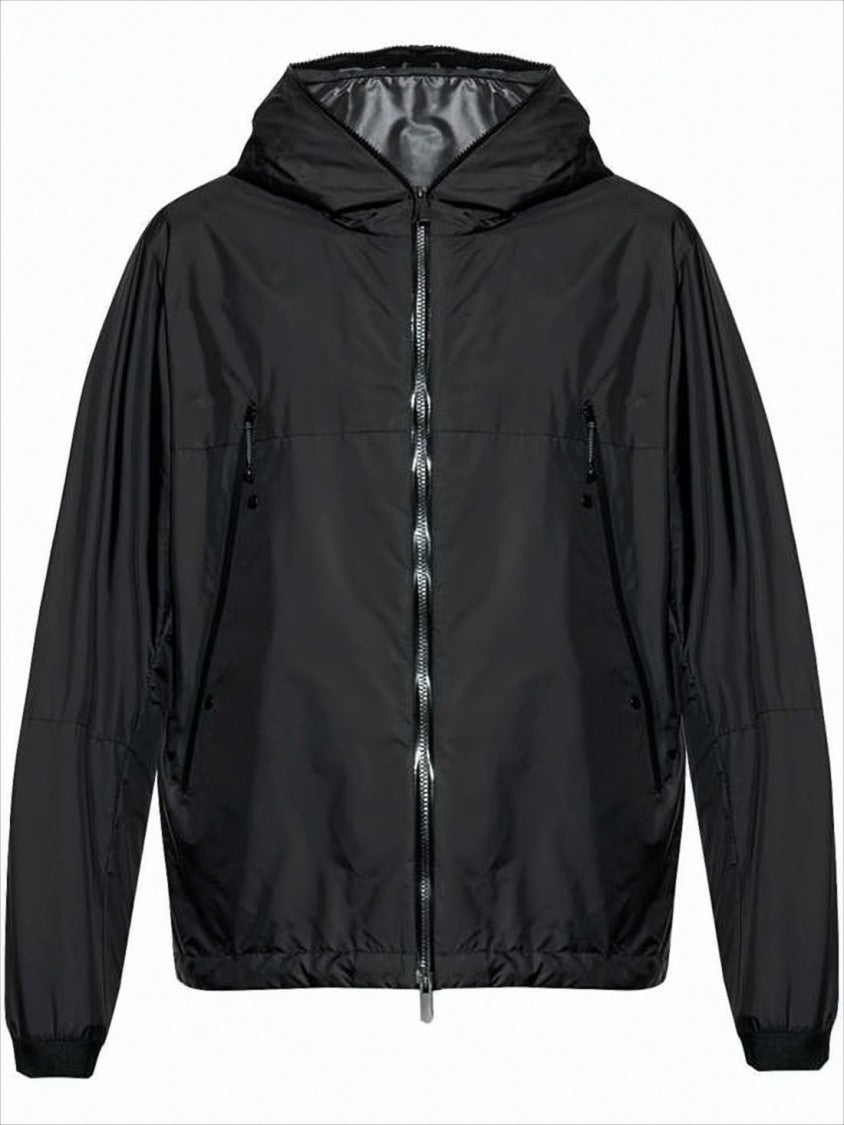 Moncler Lightweight Black Hoodedjacket