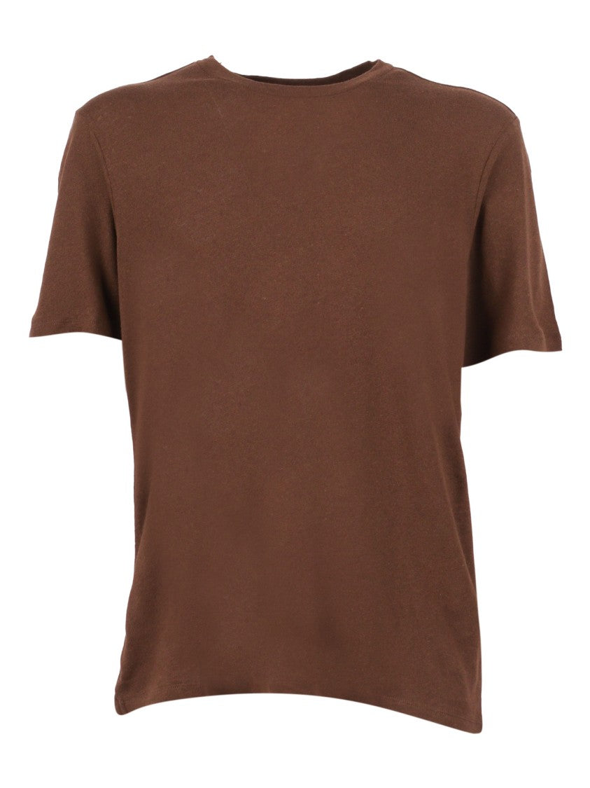 Filatures Du Lion Tonka Warm Brown Crew T-Shirt