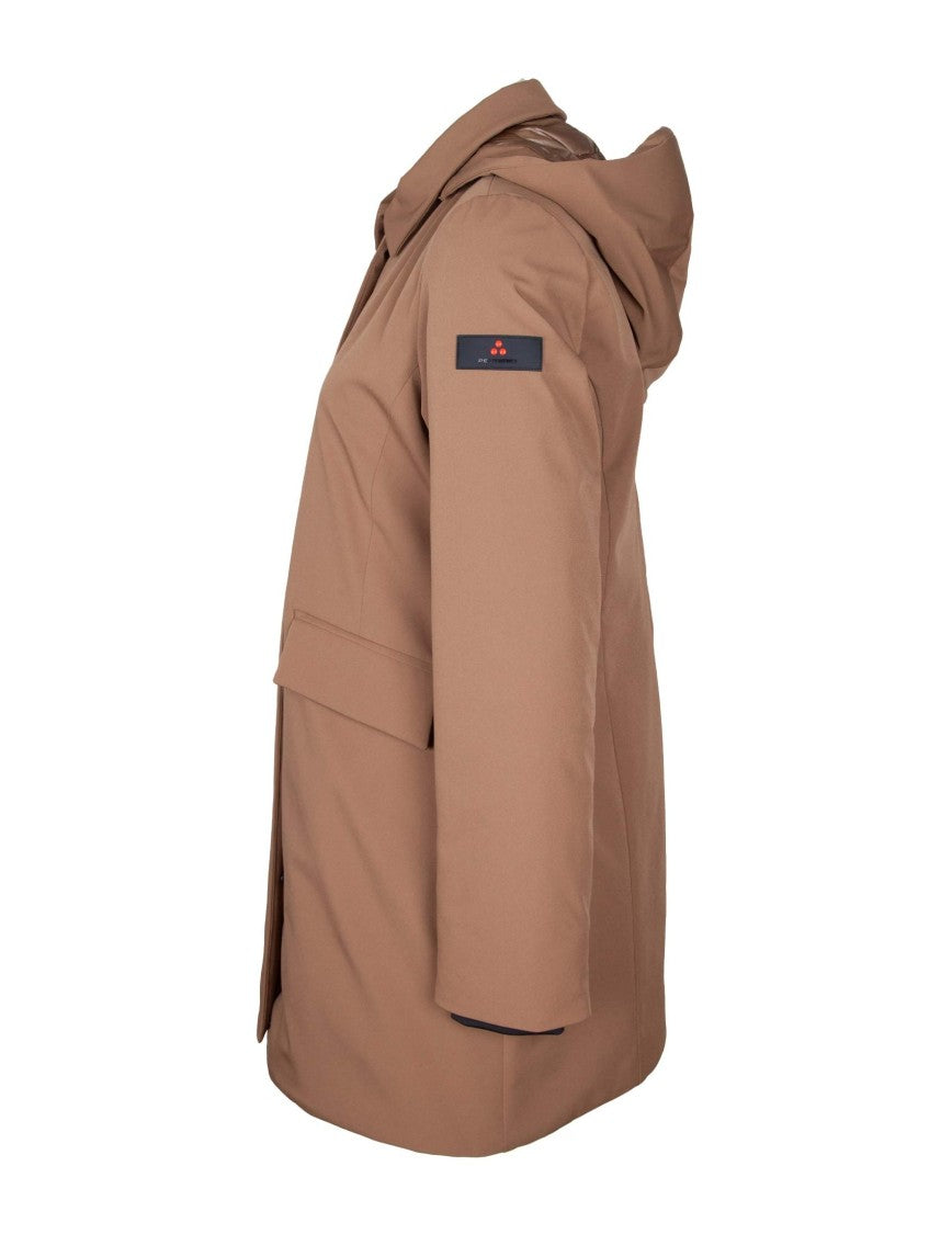 Peuterey Brown Telia Ta 02 Stretch Nylon Parka