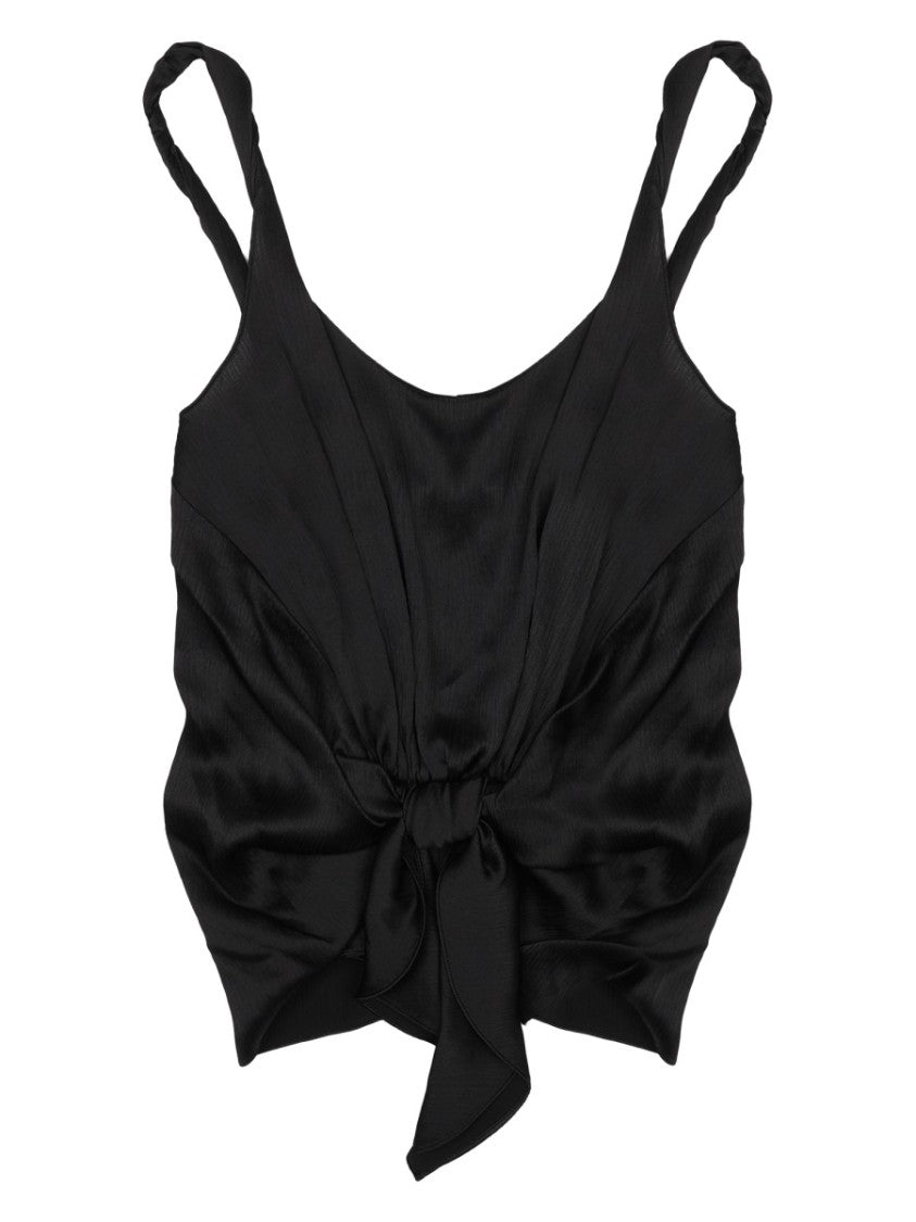 J. W. Anderson Cami Gathered Front Silk Tank Top