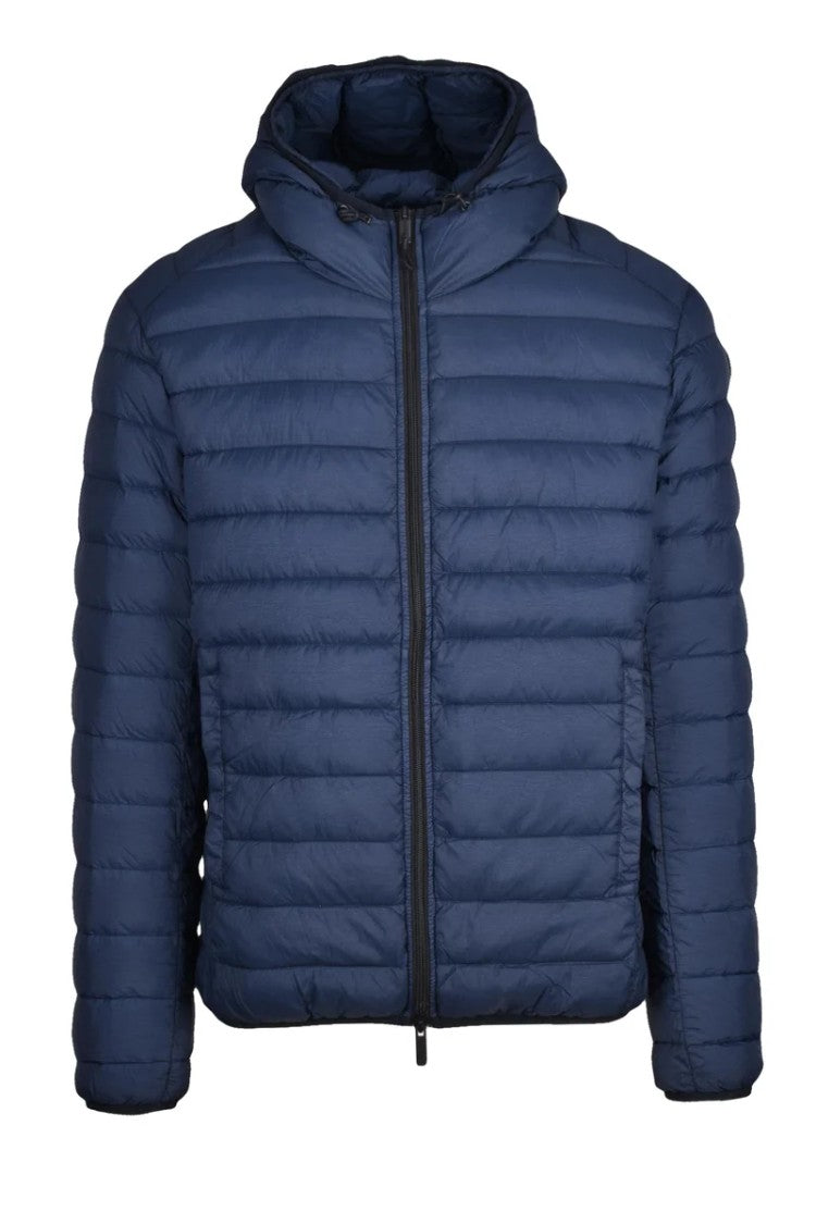 Centogrammi Nylon Down Jacket Zip Clip - Blue