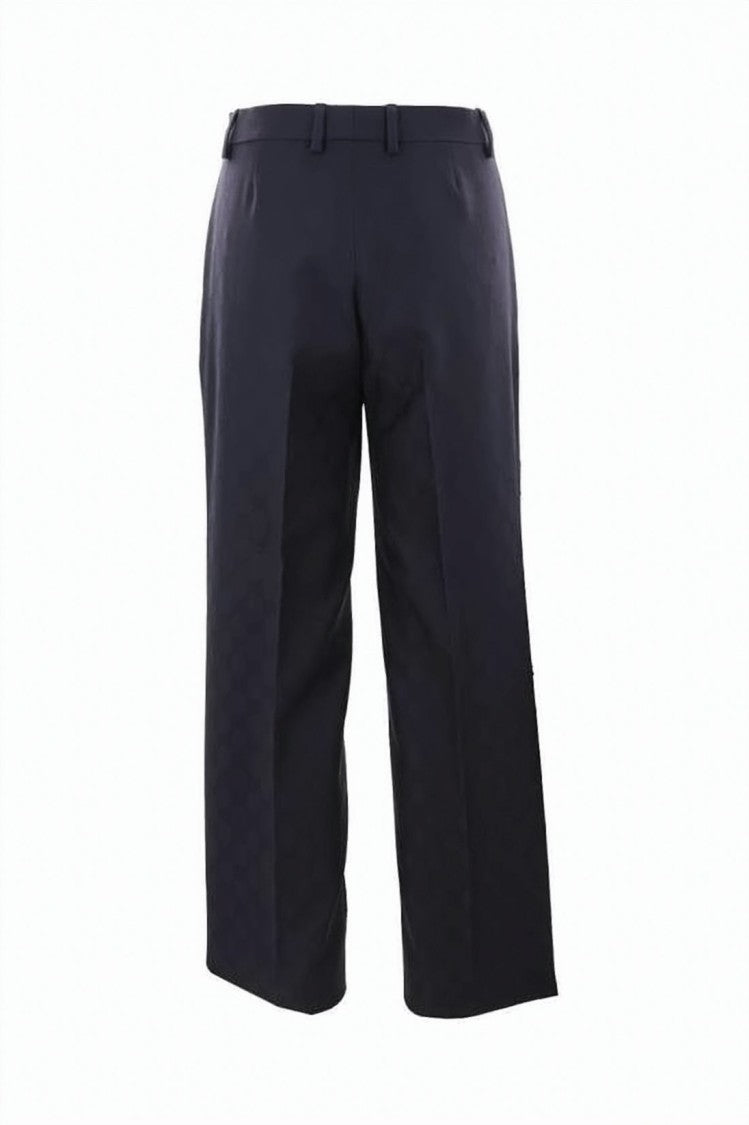 Gucci Tailored Wool Straight Pants With Cropped Length