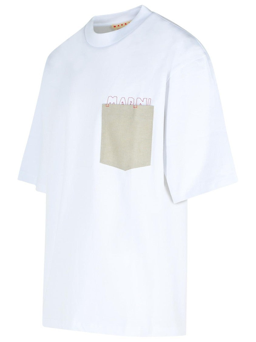 Marni White Cotton T-Shirt