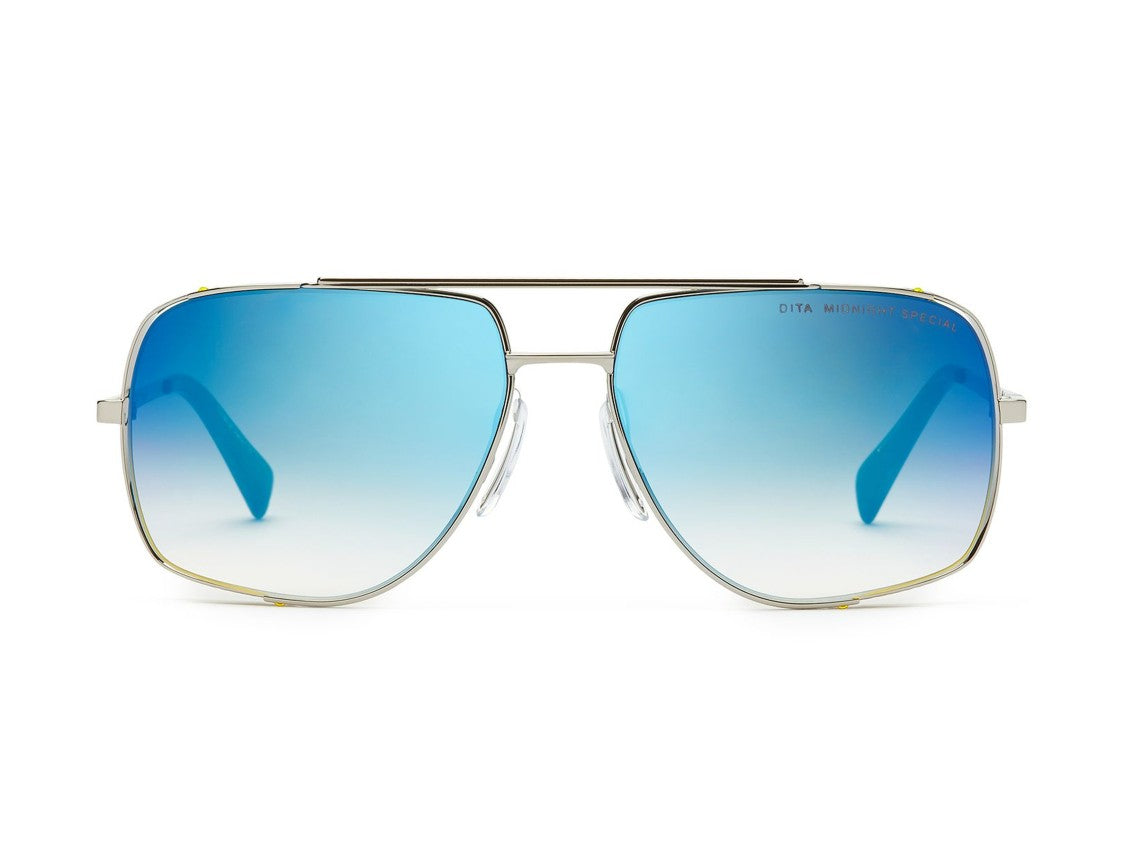 Dita Blue Midnight Special Gradient Titanium Aviator Sunglasses