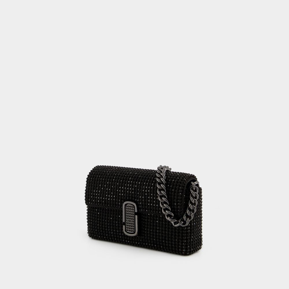 Marc Jacobs The Mini J Marc Shoulder Bag - Mesh - Black