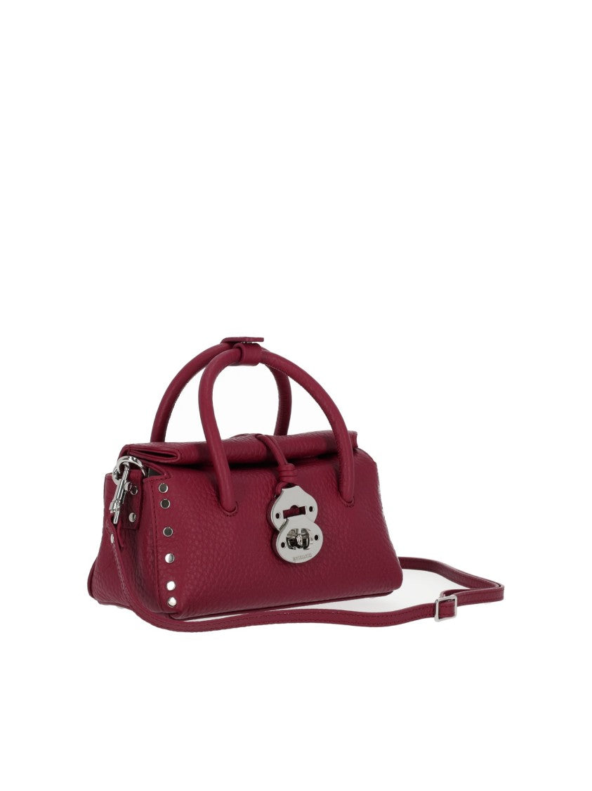 Zanellato Srl Damasco Centauro Textured Leather Shoulder Bag