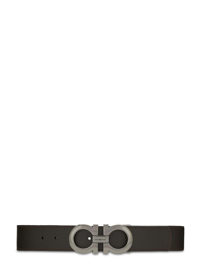 Ferragamo Double Adjustable Belt With Polished Finish