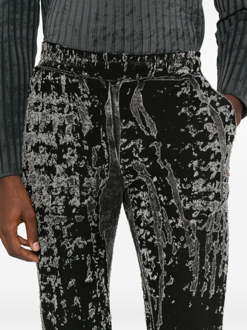 Diesel Panelled Black Trousers