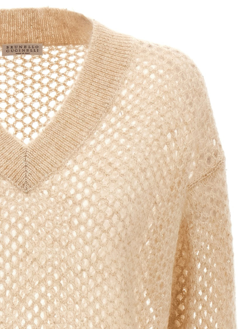 Brunello Cucinelli Rustic Dazzling Net' Sweater