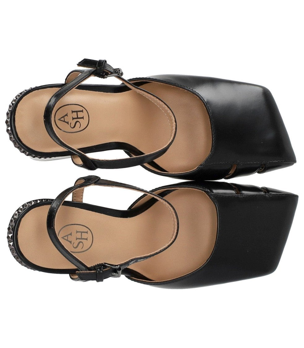 Ash Allure Black Slingback Pump