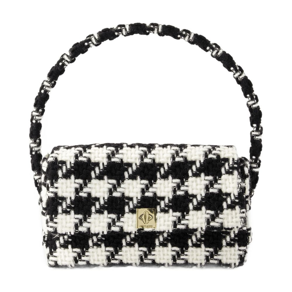 Anine Bing Nico Hobo Bag - Cotton - Black/White