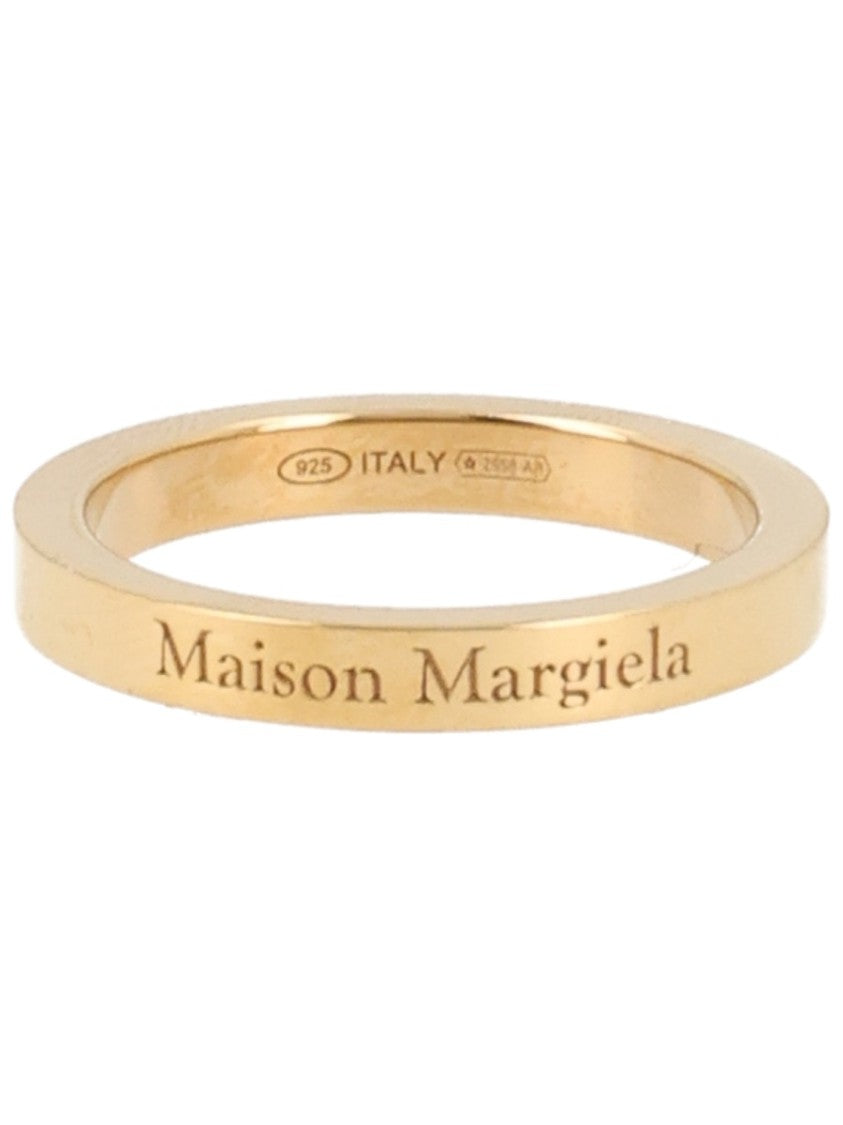 Maison Margiela Gold Polished Flat Profile Ring
