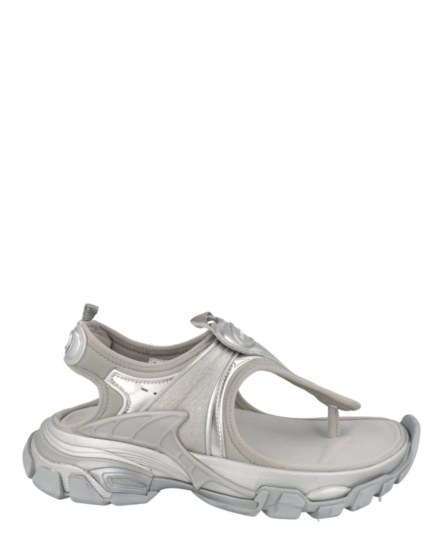 Balenciaga Sporty Tactical Track Sandals With Embossed Logo And Rugged Sole