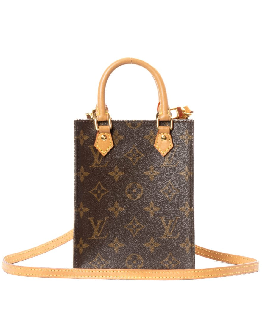 Louis Vuitton Brown Monogram Canvas Sac Plat Bb Tote Bag