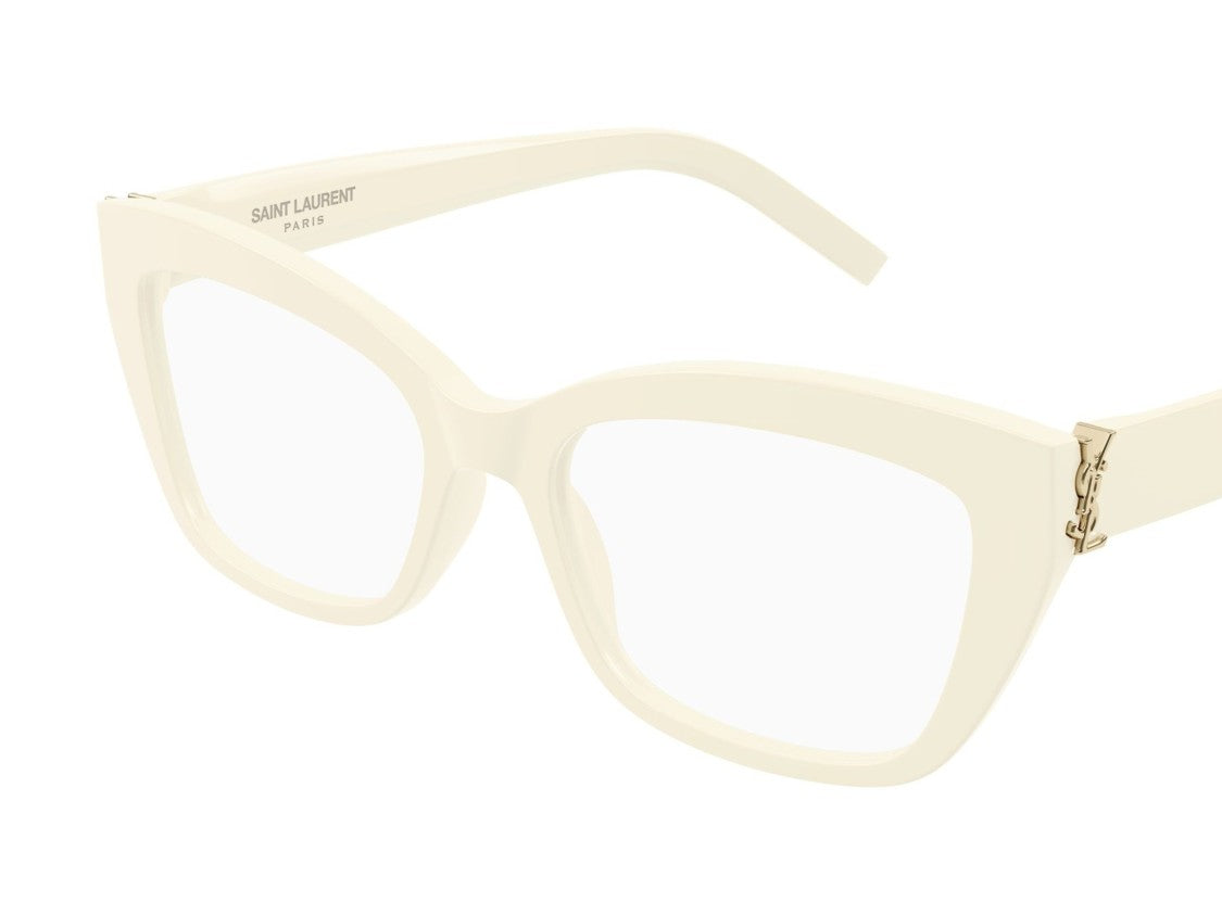 Saint Laurent Gold Sl M117 Oversized Square Eyeglasses