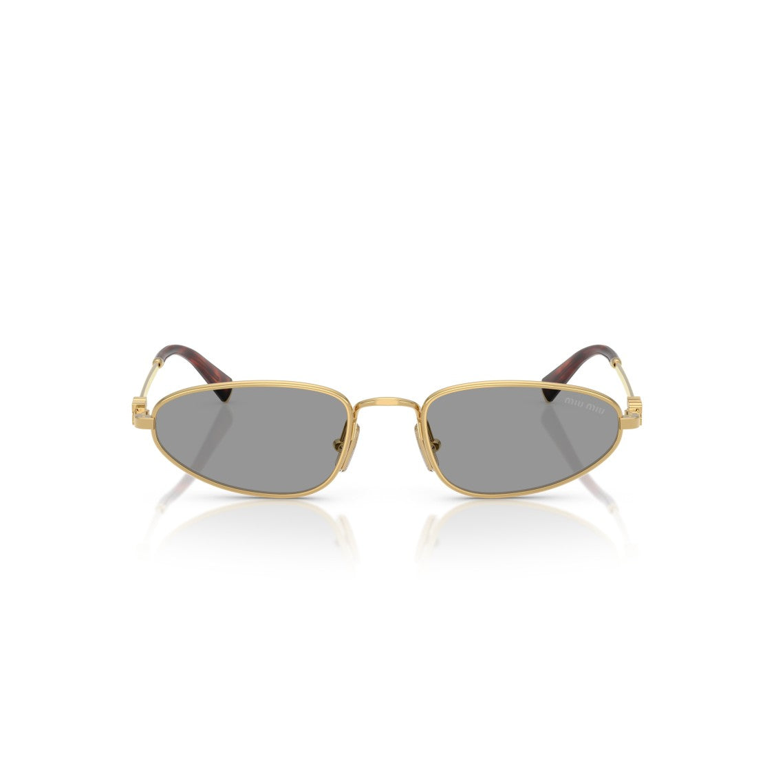 Miu Miu 0Mu A52s Oval Gold-Tone Sunglasses