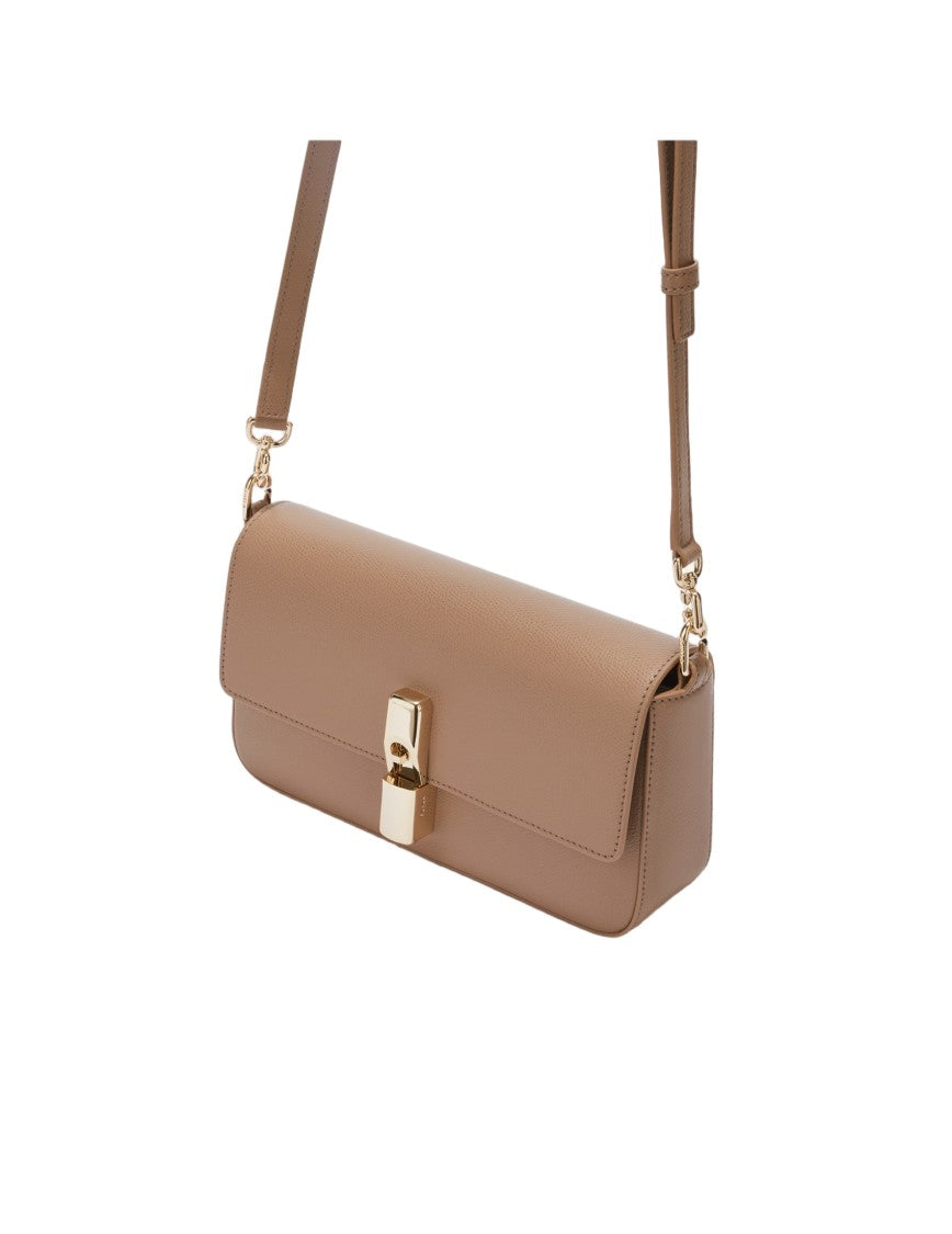 Furla Greige Iride S Leather Bag