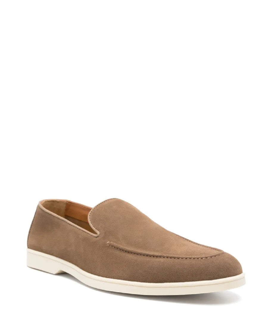 Doucal's Brown Suede Moccasins