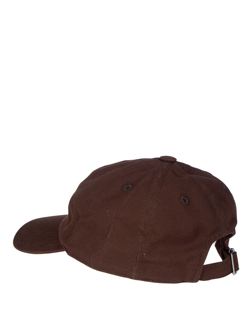Isabel Marant Tomas-Gz Classic Brown Cotton Baseball Hat