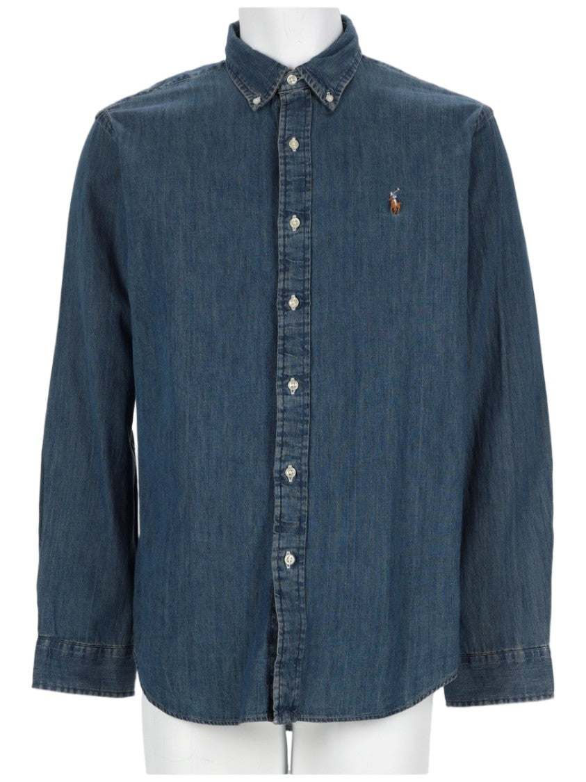 Polo Ralph Lauren Long-Sleeve Button-Down Cotton Denim Shirt