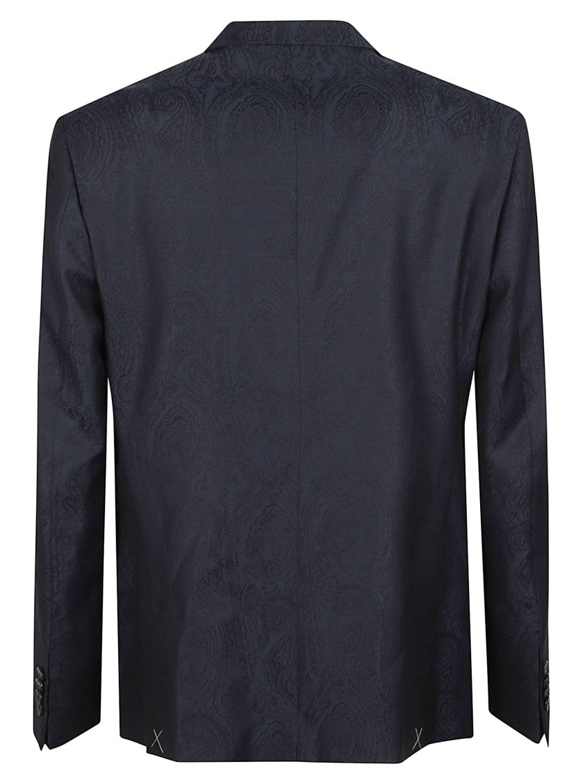 Etro Roma Paisley Jacquard Tailored Wool Jacket