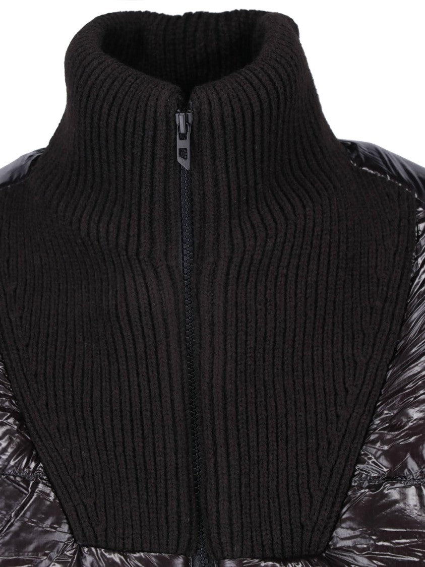 Diesel Black W-Warrior High Collar Down Jacket