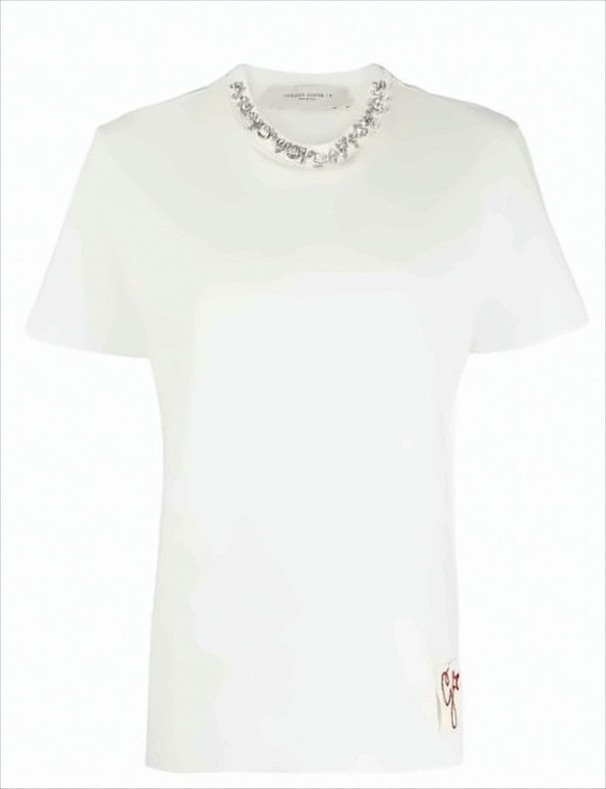 Golden Goose Short-Sleeved T-Shirt With Sparkling Embellishments