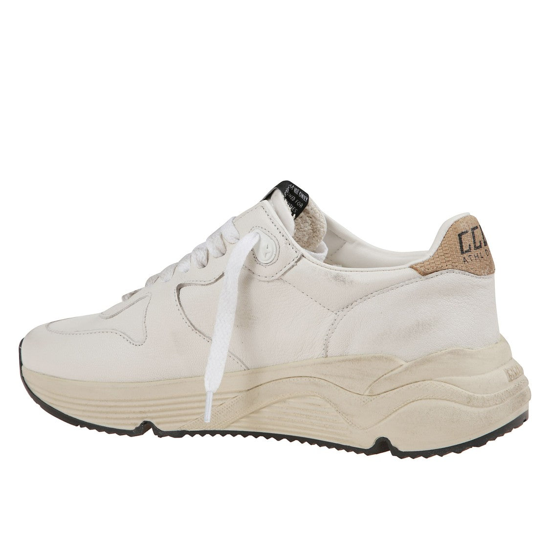 Golden Goose White Nappa Sneakers With Gold Star
