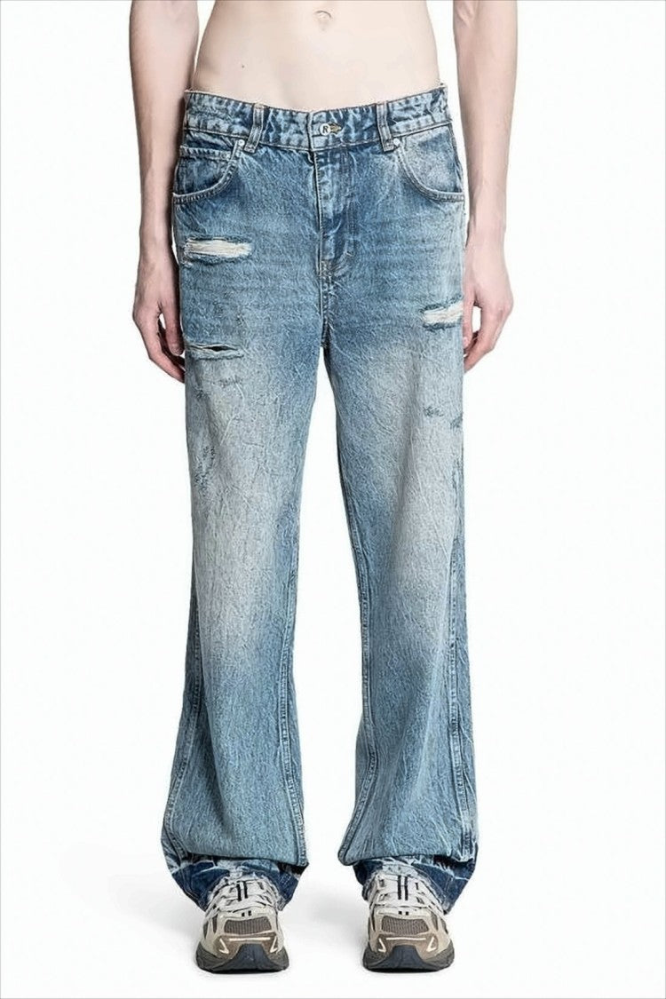 Represent Relaxed Wide-Leg Denim Pants