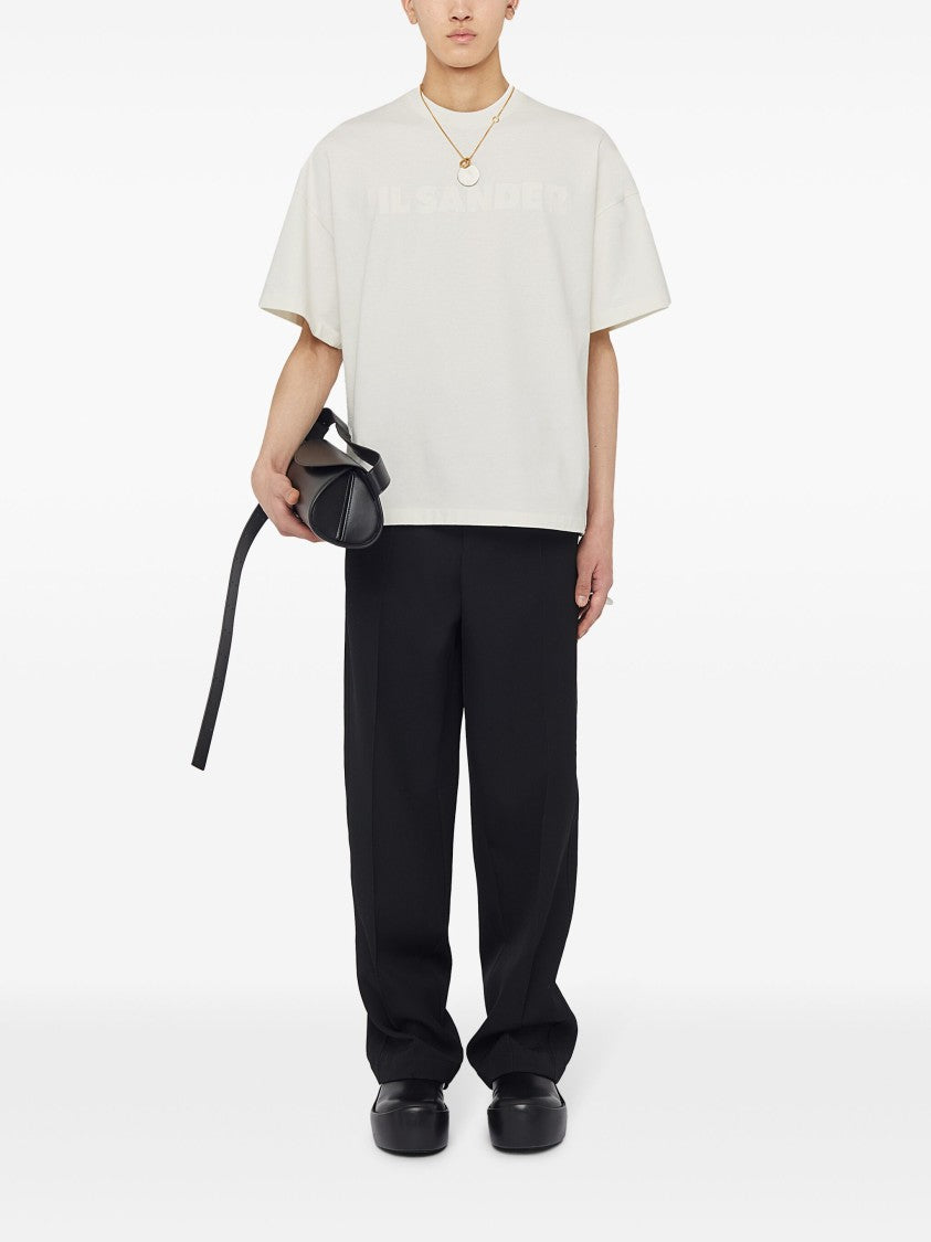 Jil Sander White Oversized Cotton Jersey T-Shirt
