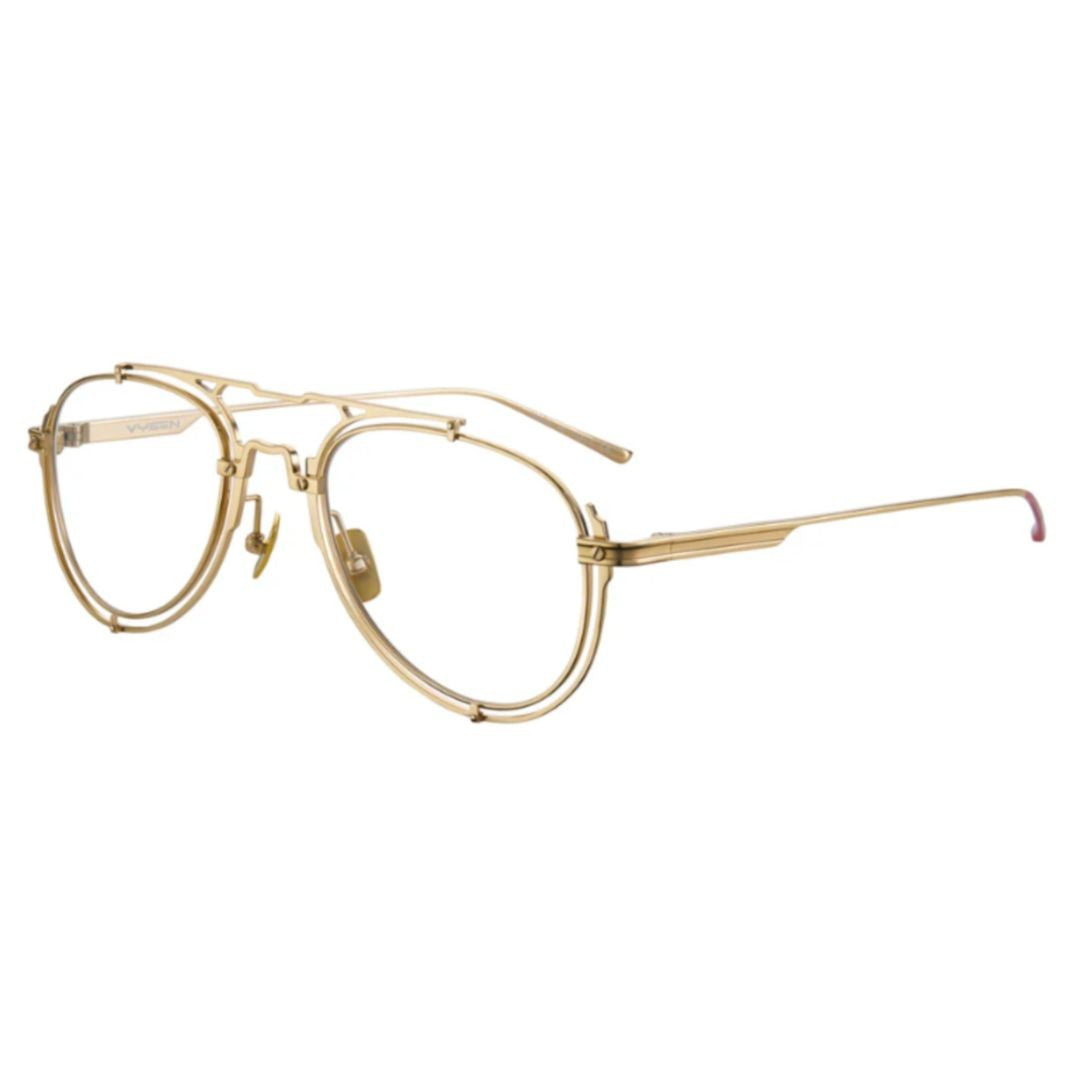 Vysen Zavit Zv-1 Double-Frame Round Sunglasses With Gold-Tone Finish