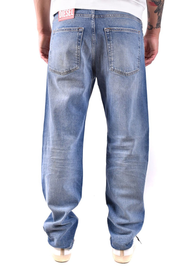 Diesel Relaxed Fit Faded Blue Vintage Jeans