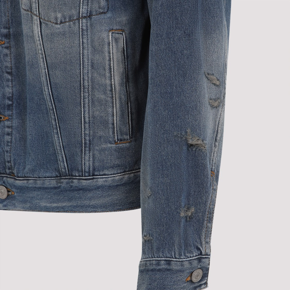 Mm6 By Maison Margiela Grey Blue Cotton Sportsjacket