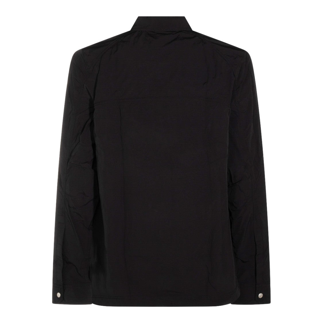 Thom Krom Black Concealed Placket Chest Pocket Classic Shirt