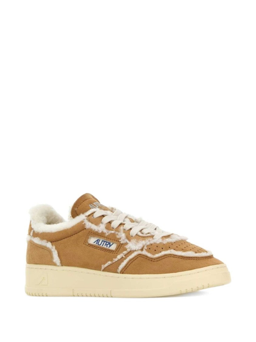 Autry Low-Top Sheep Leather Shearling Sneakers