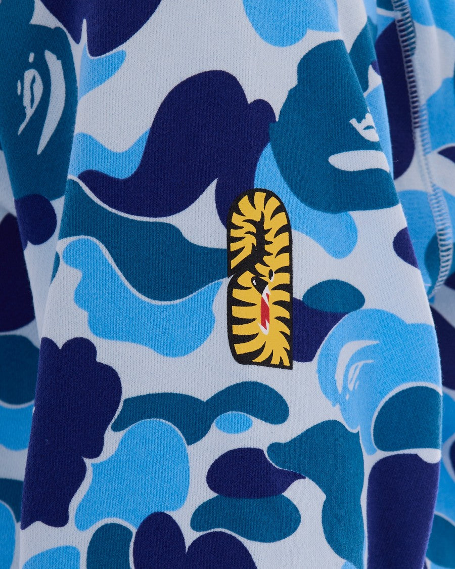 A Bathing Ape Abc Camo 2Nd Shark Full Zip Hoodie In Blue