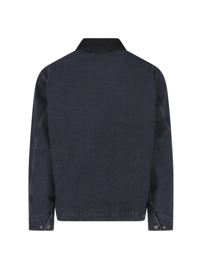 Carhartt Wip Black Og Detroit Cotton Jacket