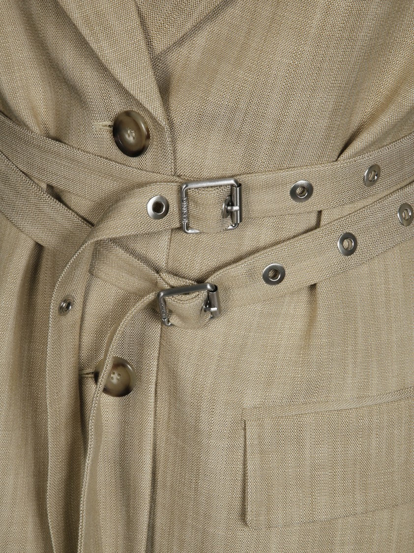 Pinko Tailored Blazer With Belted Waist