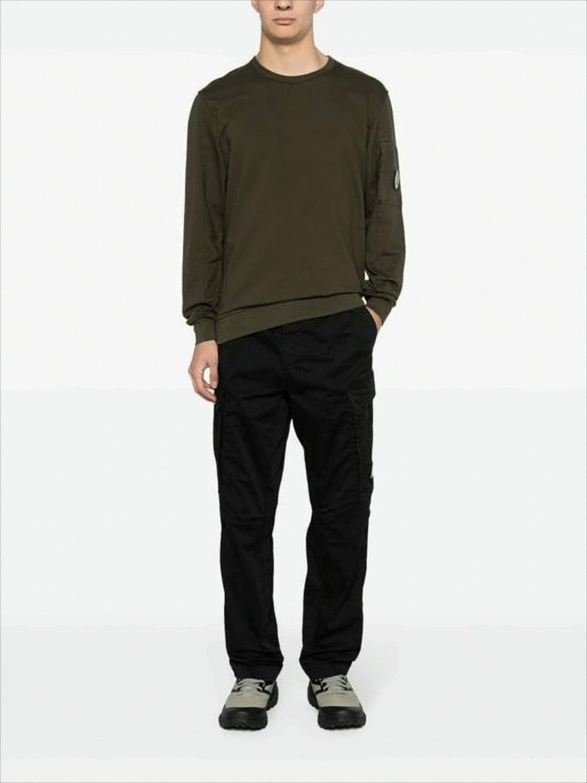C.P. Company Straight-Fit Pants With Subtle Logo Detail