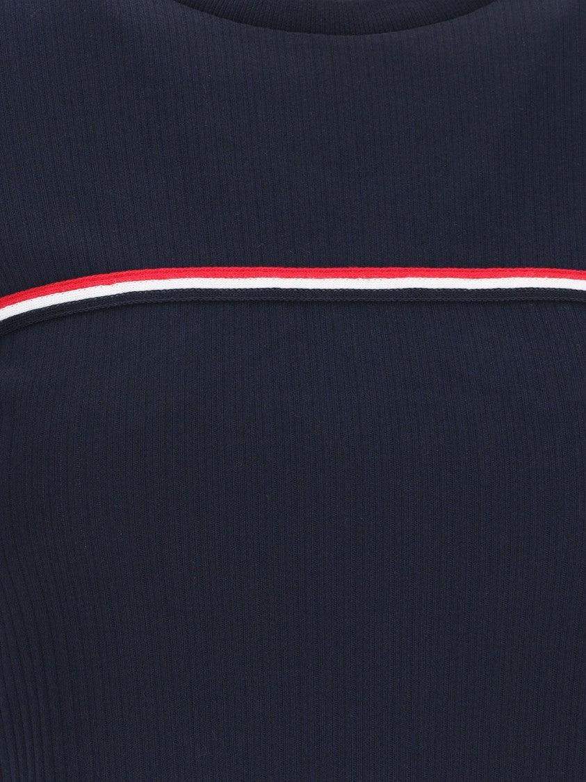 Thom Browne "Three Stripes" Logo T-Shirt – Blue